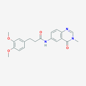 3-(3,4-dimethoxyphenyl)-N-(3-methyl-4-oxo-3,4-dihydroquinazolin-6-yl)propanamide