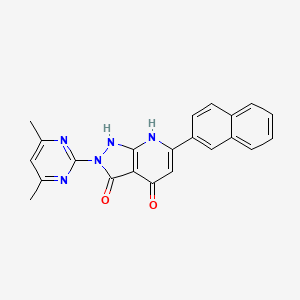 2-(4,6-dimethyl-2-pyrimidinyl)-6-(2-naphthyl)-1H-pyrazolo[3,4-b]pyridine-3,4(2H,7H)-dione