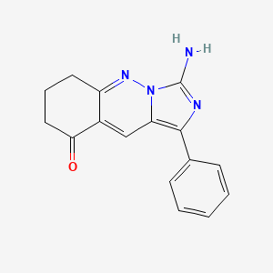 3-amino-1-phenyl-7,8-dihydroimidazo[1,5-b]cinnolin-9(6H)-one