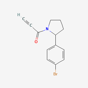 1-[2-(4-Bromophenyl)-1-pyrrolidinyl]-2-propyn-1-one