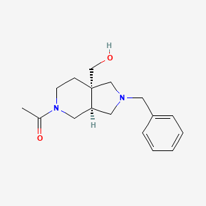 molecular formula C17H24N2O2 B11035050 1-[2-Benzyl-7A-(hydroxymethyl)-octahydro-1H-pyrrolo[3,4-C]pyridin-5-YL]ethan-1-one 