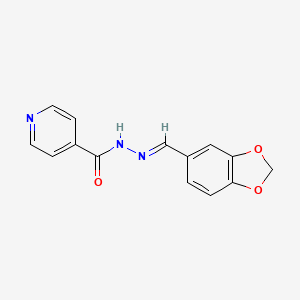 3,4-Methylenedioxybenzaldehyde isonicotinoyl hydrazone