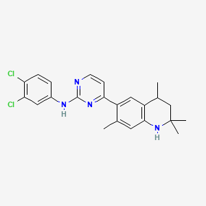 N-(3,4-dichlorophenyl)-4-(2,2,4,7-tetramethyl-1,2,3,4-tetrahydroquinolin-6-yl)pyrimidin-2-amine