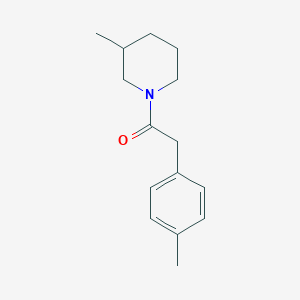 molecular formula C15H21NO B11035107 2-(4-Methylphenyl)-1-(3-methylpiperidin-1-yl)ethanone CAS No. 599161-75-8