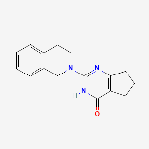 2-(3,4-dihydroisoquinolin-2(1H)-yl)-3,5,6,7-tetrahydro-4H-cyclopenta[d]pyrimidin-4-one