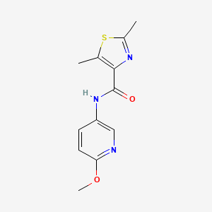 molecular formula C12H13N3O2S B11035154 N-(6-methoxypyridin-3-yl)-2,5-dimethyl-1,3-thiazole-4-carboxamide 