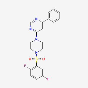 1-[(2,5-Difluorophenyl)sulfonyl]-4-(6-phenyl-4-pyrimidinyl)piperazine