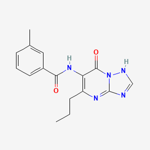 N-(7-hydroxy-5-propyl[1,2,4]triazolo[1,5-a]pyrimidin-6-yl)-3-methylbenzamide