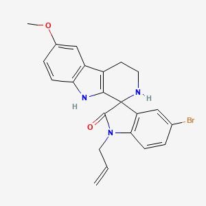 1'-allyl-5'-bromo-6-methoxy-2,3,4,9-tetrahydrospiro[beta-carboline-1,3'-indol]-2'(1'H)-one