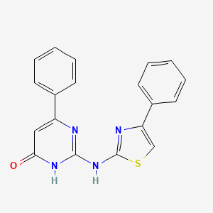 6-Phenyl-2-[(4-phenyl-1,3-thiazol-2-yl)amino]pyrimidin-4(1H)-one