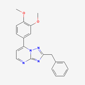 molecular formula C20H18N4O2 B11035228 2-Benzyl-7-(3,4-dimethoxyphenyl)[1,2,4]triazolo[1,5-a]pyrimidine 