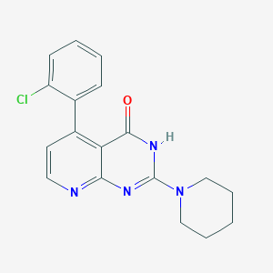 5-(2-chlorophenyl)-2-piperidinopyrido[2,3-d]pyrimidin-4(3H)-one