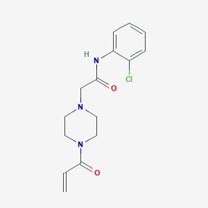 2-(4-Acryloylpiperazin-1-yl)-N-(2-chlorophenyl)acetamide