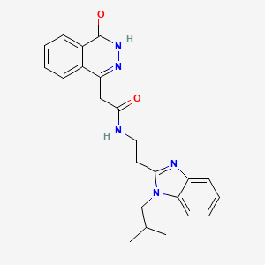 2-(4-hydroxyphthalazin-1-yl)-N-{2-[1-(2-methylpropyl)-1H-benzimidazol-2-yl]ethyl}acetamide