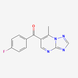 (4-Fluorophenyl)(7-methyl[1,2,4]triazolo[1,5-a]pyrimidin-6-yl)methanone