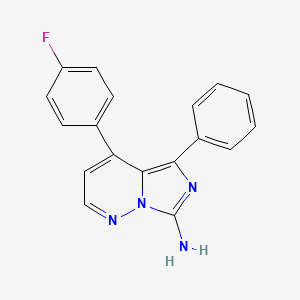 4-(4-Fluorophenyl)-5-phenylimidazo[1,5-b]pyridazin-7-amine