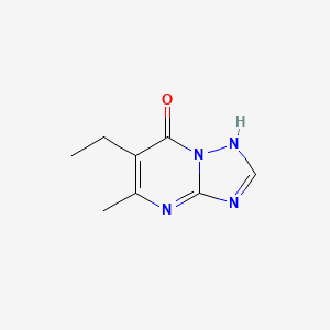 molecular formula C8H10N4O B11035417 6-ethyl-5-methyl[1,2,4]triazolo[1,5-a]pyrimidin-7(4H)-one 