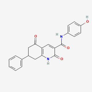 N-(4-hydroxyphenyl)-2,5-dioxo-7-phenyl-1,2,5,6,7,8-hexahydroquinoline-3-carboxamide