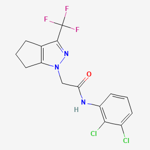 N-(2,3-dichlorophenyl)-2-[3-(trifluoromethyl)-5,6-dihydrocyclopenta[c]pyrazol-1(4H)-yl]acetamide