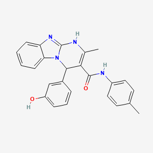 4-(3-hydroxyphenyl)-2-methyl-N-(4-methylphenyl)-1,4-dihydropyrimido[1,2-a]benzimidazole-3-carboxamide