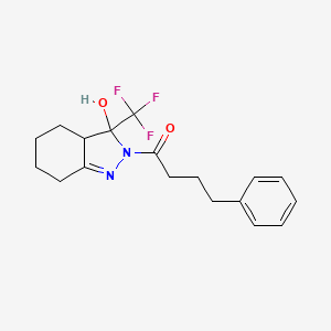 1-[3-hydroxy-3-(trifluoromethyl)-3,3a,4,5,6,7-hexahydro-2H-indazol-2-yl]-4-phenylbutan-1-one