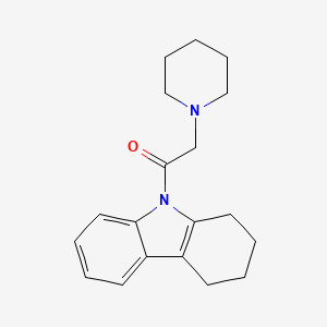 molecular formula C19H24N2O B11035532 9-(piperidin-1-ylacetyl)-2,3,4,9-tetrahydro-1H-carbazole 