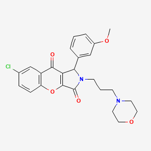 7-Chloro-1-(3-methoxyphenyl)-2-[3-(morpholin-4-yl)propyl]-1,2-dihydrochromeno[2,3-c]pyrrole-3,9-dione