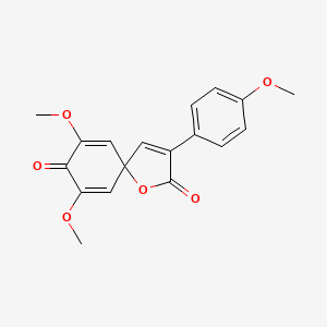 7,9-Dimethoxy-3-(4-methoxyphenyl)-1-oxaspiro[4.5]deca-3,6,9-triene-2,8-dione