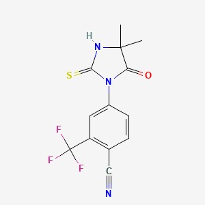 4-(4,4-Dimethyl-5-oxo-2-thioxo-1-imidazolidinyl)-2-trifluoromethylbenzonitrile