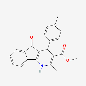 methyl 2-methyl-4-(4-methylphenyl)-5-oxo-4,5-dihydro-1H-indeno[1,2-b]pyridine-3-carboxylate