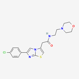 2-(6-(4-chlorophenyl)imidazo[2,1-b]thiazol-3-yl)-N-(2-morpholinoethyl)acetamide