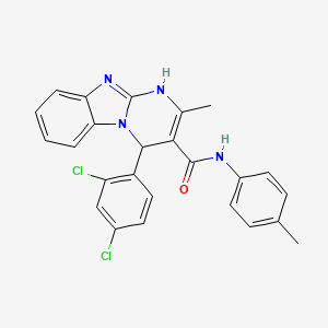 4-(2,4-dichlorophenyl)-2-methyl-N-(4-methylphenyl)-1,4-dihydropyrimido[1,2-a]benzimidazole-3-carboxamide