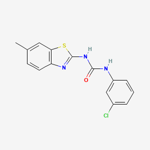 1-(3-Chlorophenyl)-3-(6-methyl-1,3-benzothiazol-2-yl)urea