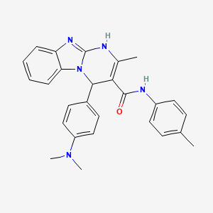 4-[4-(dimethylamino)phenyl]-2-methyl-N-(4-methylphenyl)-1,4-dihydropyrimido[1,2-a]benzimidazole-3-carboxamide