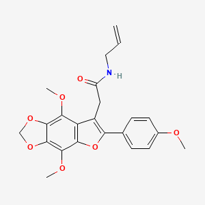 N~1~-Allyl-2-[4,8-dimethoxy-6-(4-methoxyphenyl)furo[2,3-F][1,3]benzodioxol-7-YL]acetamide