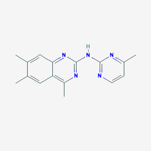 molecular formula C16H17N5 B11035940 4,6,7-trimethyl-N-(4-methylpyrimidin-2-yl)quinazolin-2-amine 