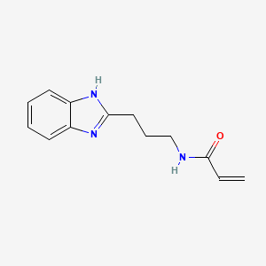 molecular formula C13H15N3O B11035968 N-[3-(1H-13-Benzodiazol-2-YL)propyl]prop-2-enamide 