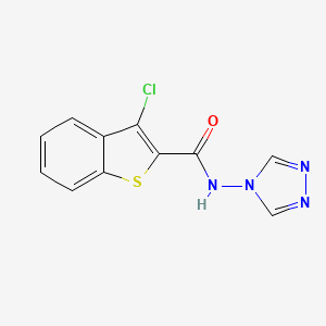 3-chloro-N-(4H-1,2,4-triazol-4-yl)-1-benzothiophene-2-carboxamide