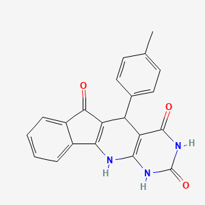 molecular formula C21H15N3O3 B11036007 2-(4-methylphenyl)-5,7,9-triazatetracyclo[8.7.0.03,8.011,16]heptadeca-1(10),3(8),11,13,15-pentaene-4,6,17-trione 