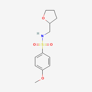 4-methoxy-N-(oxolan-2-ylmethyl)benzenesulfonamide