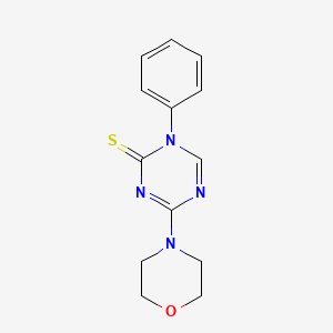 molecular formula C13H14N4OS B11036020 4-Morpholino-1-phenyl-1,3,5-triazine-2(1H)-thione 