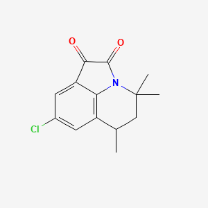 8-chloro-4,4,6-trimethyl-5,6-dihydro-4H-pyrrolo[3,2,1-ij]quinoline-1,2-dione