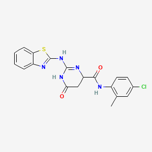 2-(1,3-benzothiazol-2-ylamino)-N-(4-chloro-2-methylphenyl)-6-oxo-1,4,5,6-tetrahydropyrimidine-4-carboxamide