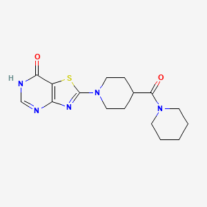 2-[4-(piperidin-1-ylcarbonyl)piperidin-1-yl][1,3]thiazolo[4,5-d]pyrimidin-7(6H)-one