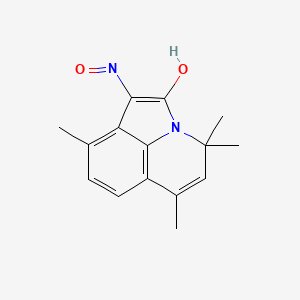 molecular formula C15H16N2O2 B11036135 1-Hydroxyimino-4,4,6,9-tetramethyl-4H-pyrrolo[3,2,1-IJ]quinolin-2-one 