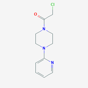 molecular formula C11H14ClN3O B11036154 1-(Chloroacetyl)-4-pyridin-2-ylpiperazine 