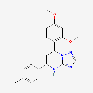 molecular formula C20H20N4O2 B11036164 7-(2,4-Dimethoxyphenyl)-5-(4-methylphenyl)-4,7-dihydro[1,2,4]triazolo[1,5-a]pyrimidine 