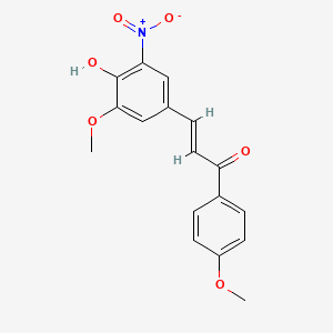 (E)-3-(4-Hydroxy-3-methoxy-5-nitrophenyl)-1-(4-methoxyphenyl)-2-propen-1-one