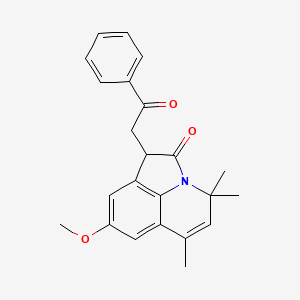 8-methoxy-4,4,6-trimethyl-1-(2-oxo-2-phenylethyl)-4H-pyrrolo[3,2,1-ij]quinolin-2(1H)-one