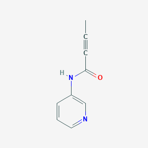 molecular formula C9H8N2O B11036284 N-(Pyridin-3-YL)but-2-ynamide 